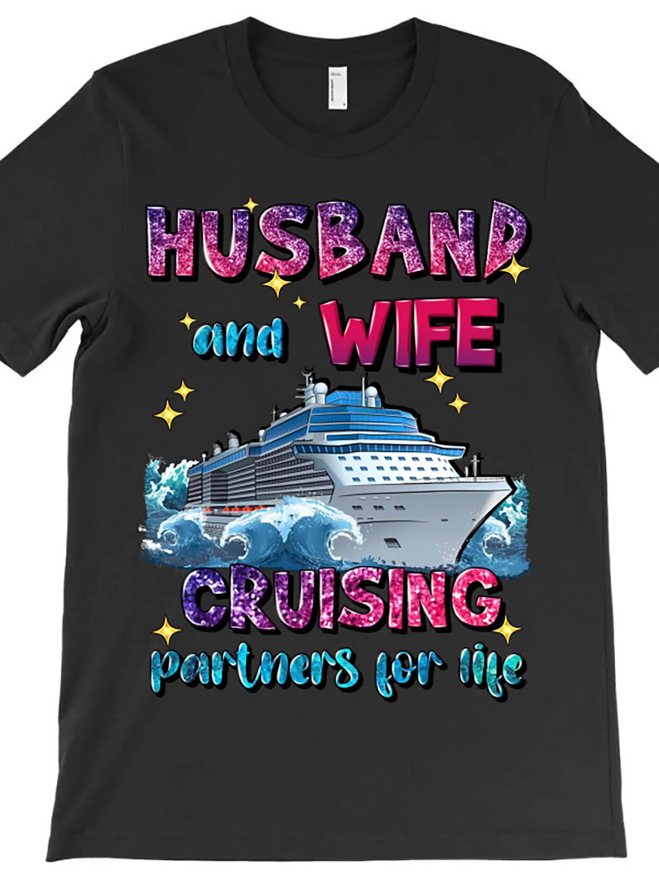 1pc "Husband and Wife Cruising Partners for Life" Men's T-Shirt - 100% Cotton, Crew Neck, Short Sleeve
1pc "Husband and Wife Cruising Partners for Life" Men's T-Shirt - 100% Cotton, Crew Neck, Short Sleeve
