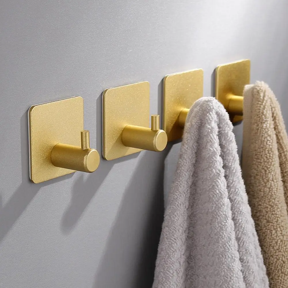 Punch Free Kitchen Towel Hanger Hooks Wall Mounted Bathroom Holder (Gold)
Punch Free Kitchen Towel Hanger Hooks Wall Mounted Bathroom Holder (Gold)