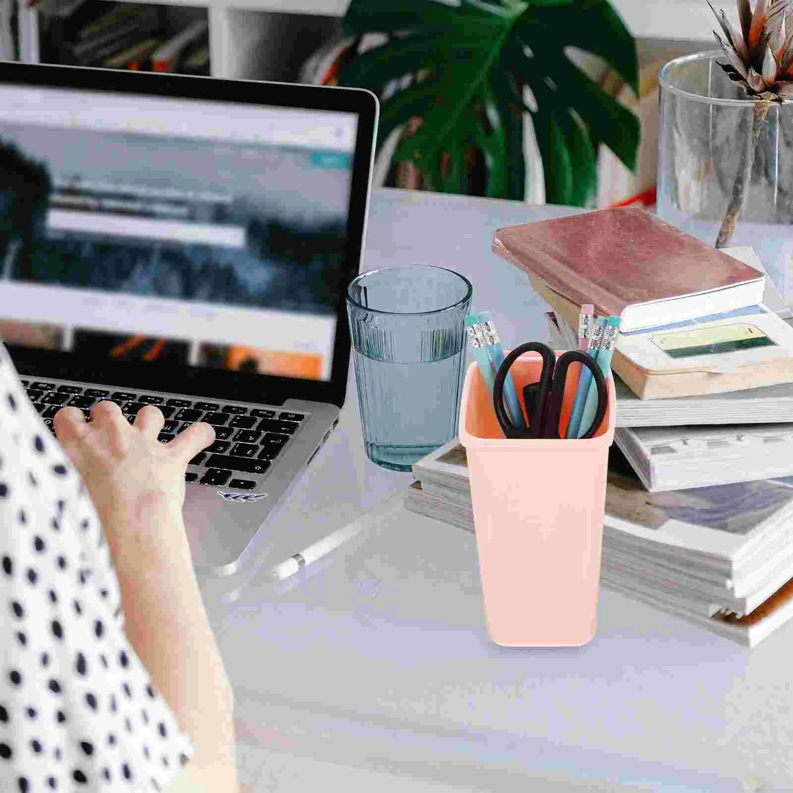Trash Can Pen Holder Desktop Organizer Mini with Lid Miniature Waste Bucket Small
Trash Can Pen Holder Desktop Organizer Mini with Lid Miniature Waste Bucket Small