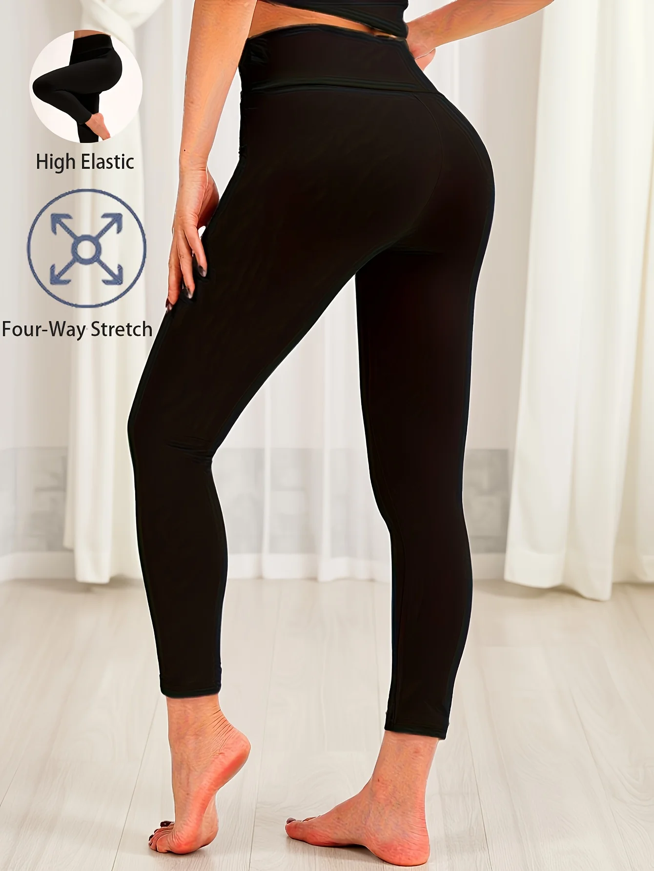 Women's High Waist Yoga Leggings Four-Way Stretch High Elasticity Workout Pants Soft Breathable Athletic Tights for Daily Wear
Women's High Waist Yoga Leggings Four-Way Stretch High Elasticity Workout Pants Soft Breathable Athletic Tights for Daily Wear