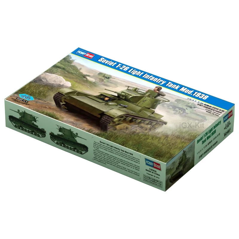 Hobbyboss 82497 1/35 советский T26 T-26 легкий пехотный танк Mod1938 хобби ремесло игрушка пластиковая модель строительный комплект
Hobbyboss 82497 1/35 советский T26 T-26 легкий пехотный танк Mod1938 хобби ремесло игрушка пластиковая модель строительный комплект