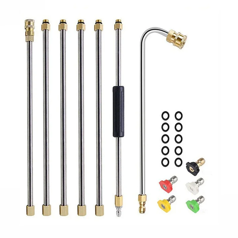 1/4 quick connection 4000PSI long-distance cleaning Pressure cleaning extension rod with U-shaped bent rod
1/4 quick connection 4000PSI long-distance cleaning Pressure cleaning extension rod with U-shaped bent rod