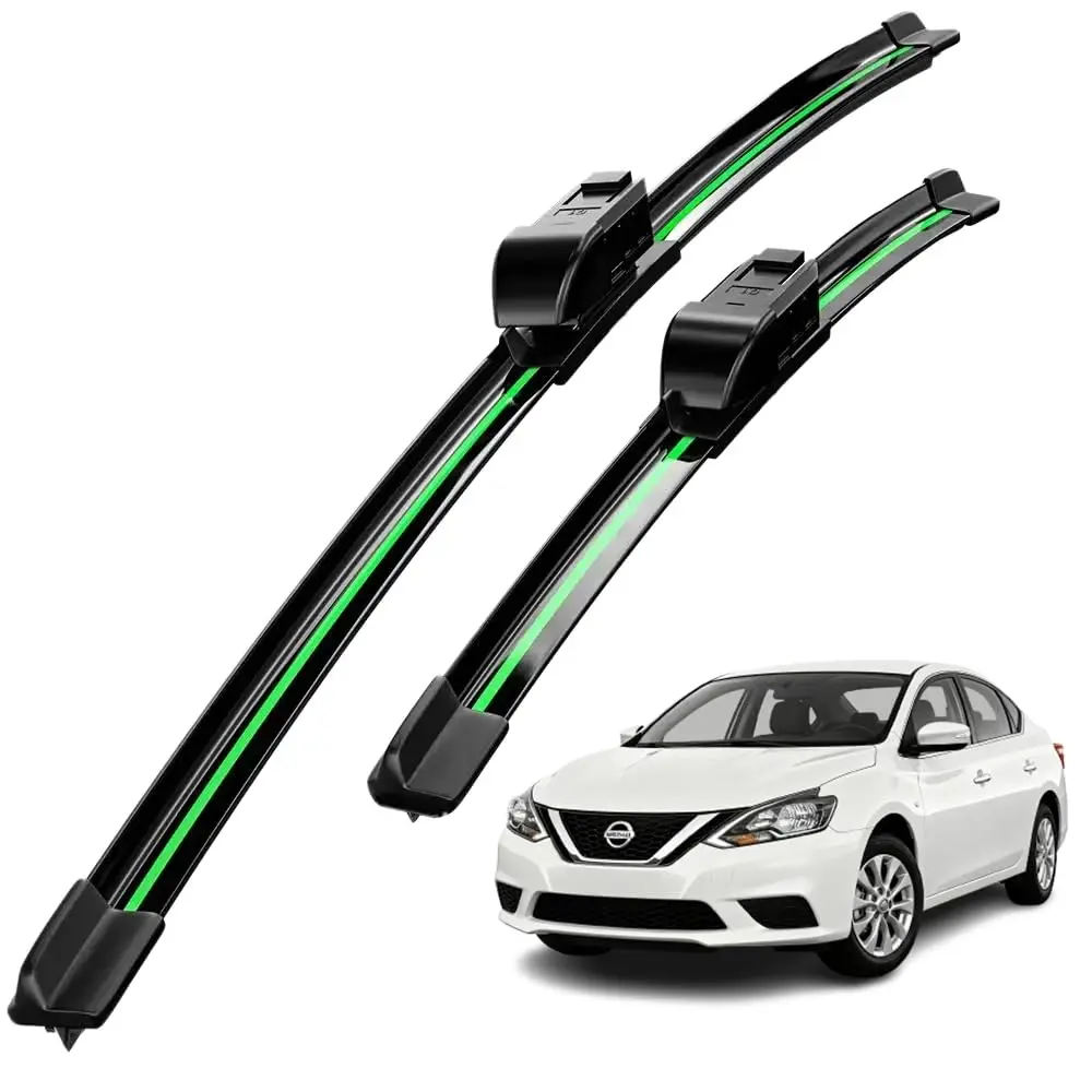 All-Season Front Windshield Wiper Blades For Nissan Sentra 2007–2024, Driver & Passenger Side, Water Repellent, OEM-Style Set
All-Season Front Windshield Wiper Blades For Nissan Sentra 2007–2024, Driver & Passenger Side, Water Repellent, OEM-Style Set