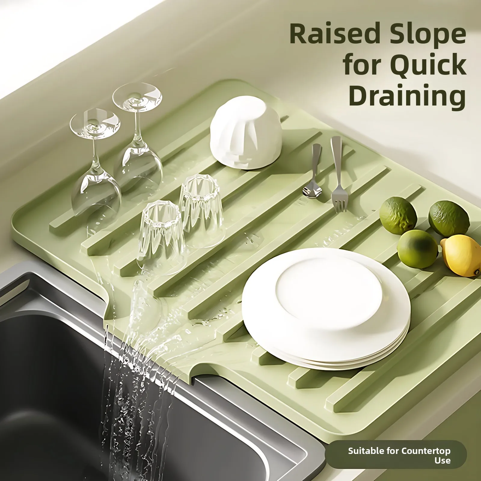 Drainage Silicone Mat Kitchen Countertop Slope Drainage Water Drain Mat Heat Insulation Pad Scalding Pot Pad Sink Mat
Drainage Silicone Mat Kitchen Countertop Slope Drainage Water Drain Mat Heat Insulation Pad Scalding Pot Pad Sink Mat