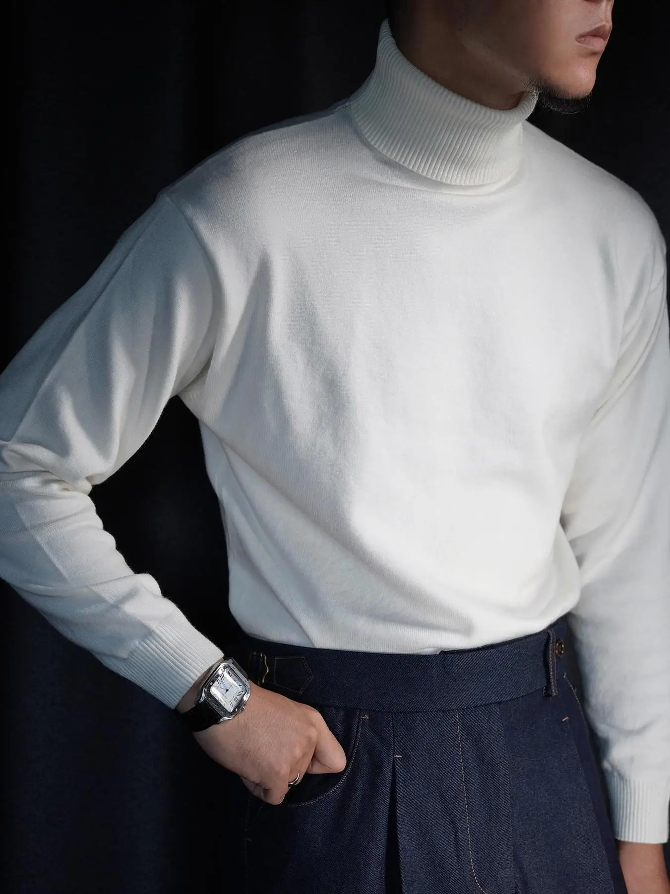 High Collar Knitted Sweater Men's Autumn Winter Korean Style Versatile Base Layer Shirt Premium Feel Color Wool Sweater
High Collar Knitted Sweater Men's Autumn Winter Korean Style Versatile Base Layer Shirt Premium Feel Color Wool Sweater