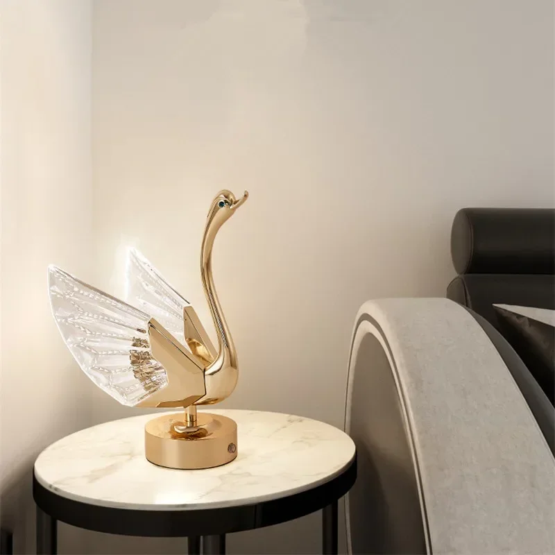 GISELLE Modern LED Swan Rechargeable Table Lamp Creative Design Desk Light Decor For Home Living Room
GISELLE Modern LED Swan Rechargeable Table Lamp Creative Design Desk Light Decor For Home Living Room