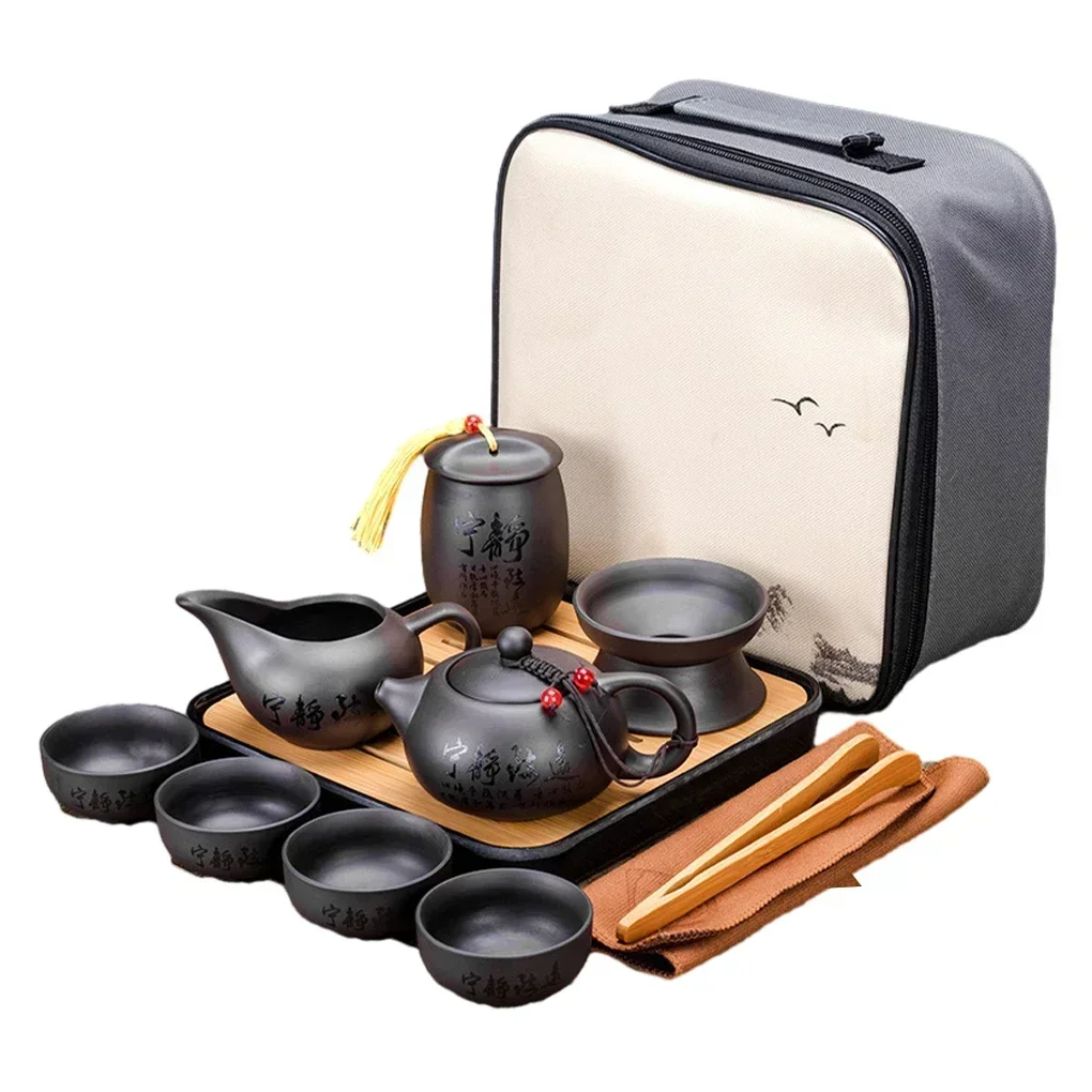 10PCS Purple Clay Kung Fu Tea Set Chinese Porcelain Tea Cup Set Teapot Cup Portable Tea Set Storage Bag
10PCS Purple Clay Kung Fu Tea Set Chinese Porcelain Tea Cup Set Teapot Cup Portable Tea Set Storage Bag
