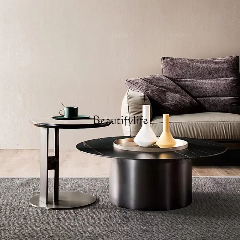 Minimalist stainless steel creative light luxury high-end round corner sofa edge combination
Minimalist stainless steel creative light luxury high-end round corner sofa edge combination