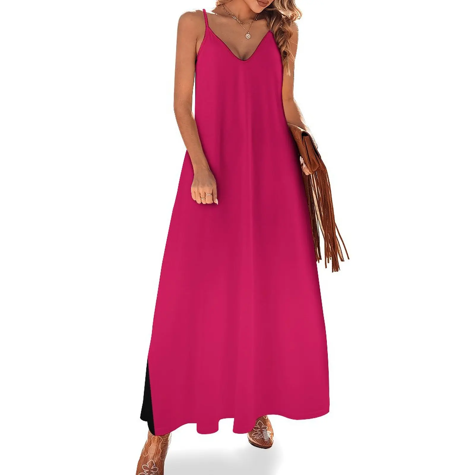 Rubine Red Sleeveless Dress Woman fashion women dress Dress for girls Long veiled dresses
Rubine Red Sleeveless Dress Woman fashion women dress Dress for girls Long veiled dresses