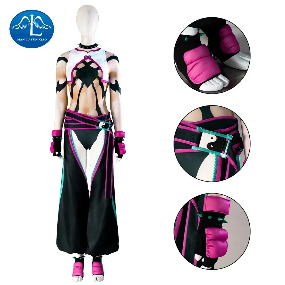 Game SF6 Juri Cosplay Custome Girls Jumpsuit With Vest Fighter Juri Cosplay Halloween Party Anime Uniform Custome For Women
Game SF6 Juri Cosplay Custome Girls Jumpsuit With Vest Fighter Juri Cosplay Halloween Party Anime Uniform Custome For Women