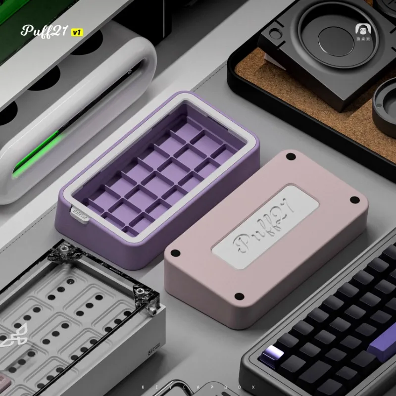 Puff21v1 Keycap Storage Box Customized PLA Material 3D Printing Dustproof Display Box Mechanical Keyboard Keycaps Accessories
Puff21v1 Keycap Storage Box Customized PLA Material 3D Printing Dustproof Display Box Mechanical Keyboard Keycaps Accessories