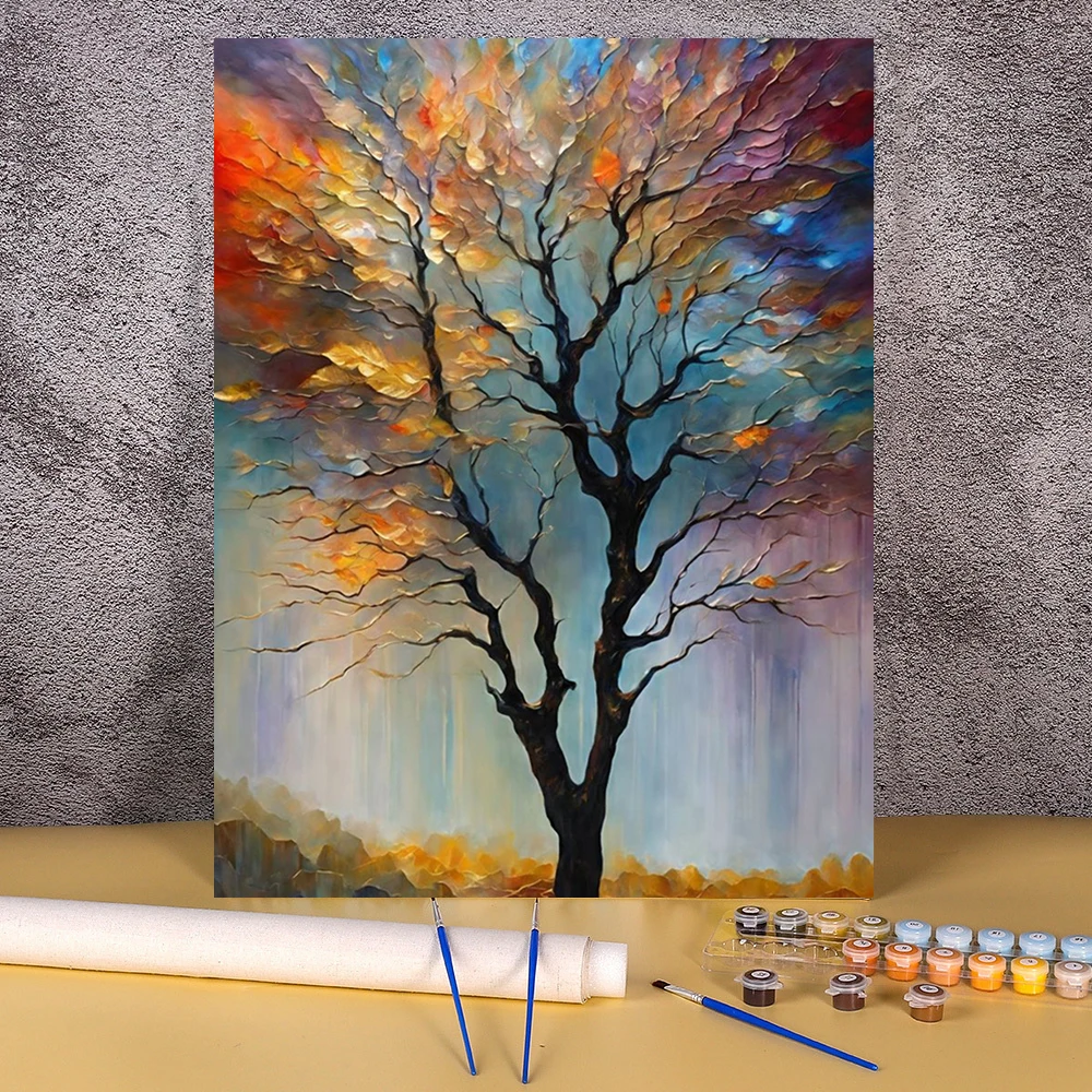 Hand Painting Abstract Tree Landscape Painting By Numbers Kit DIY Artwork Canvas Art For Bedroom Wall Home Decoration Gift
Hand Painting Abstract Tree Landscape Painting By Numbers Kit DIY Artwork Canvas Art For Bedroom Wall Home Decoration Gift