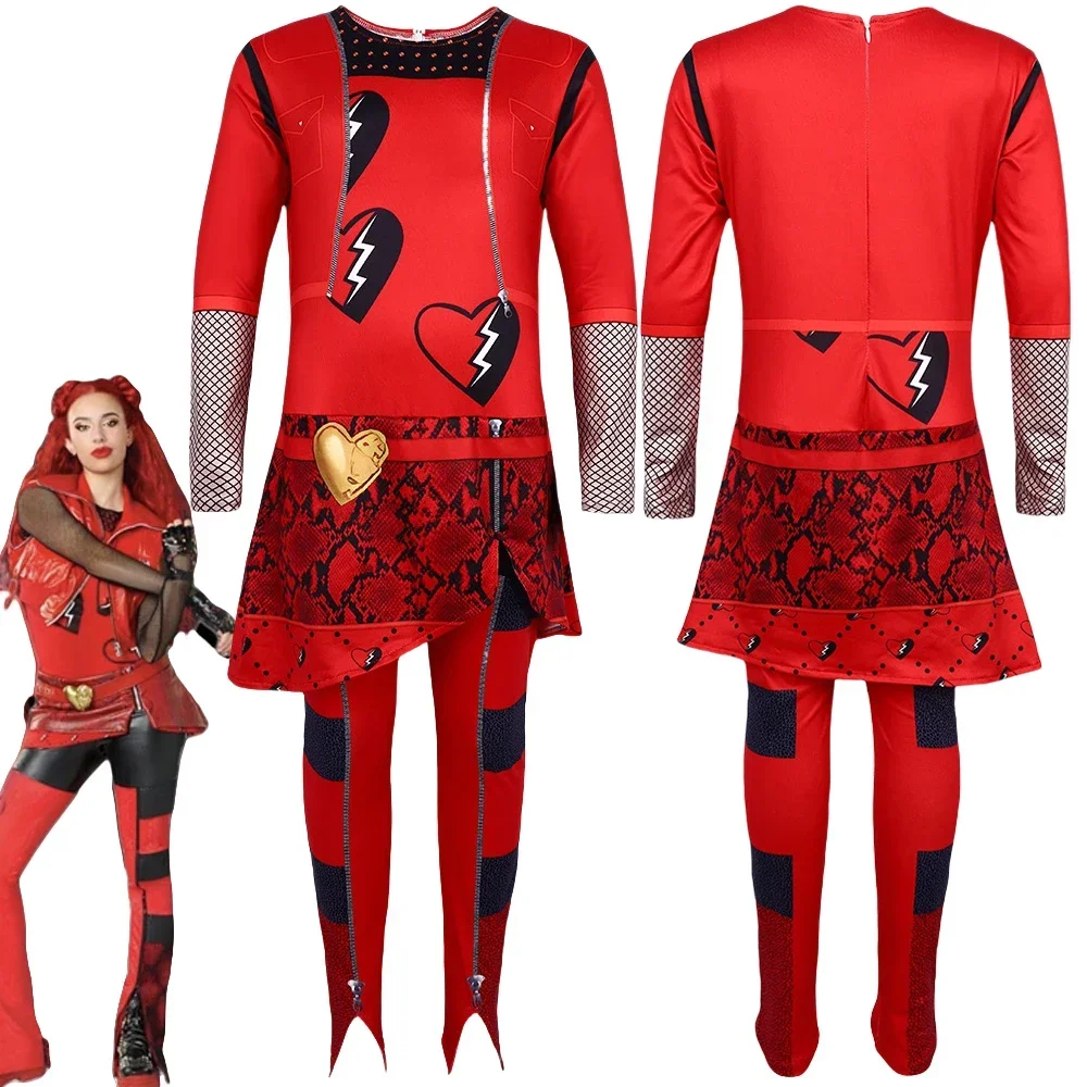 New Movie Descendants: The Rise of Red Cosplay Costume Kid Girl Jumpsuit Princess Bodysuit Uniform Halloween Carnival Clothes
New Movie Descendants: The Rise of Red Cosplay Costume Kid Girl Jumpsuit Princess Bodysuit Uniform Halloween Carnival Clothes
