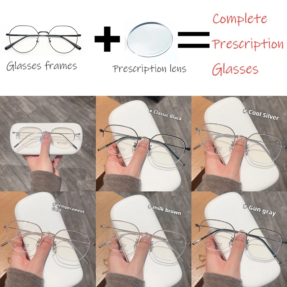 2025 prescription glasses New Ultra Light Feather Titanium Half Frame Glasses Women, Leptin Beauty Tool Can Be Equipped
2025 prescription glasses New Ultra Light Feather Titanium Half Frame Glasses Women, Leptin Beauty Tool Can Be Equipped