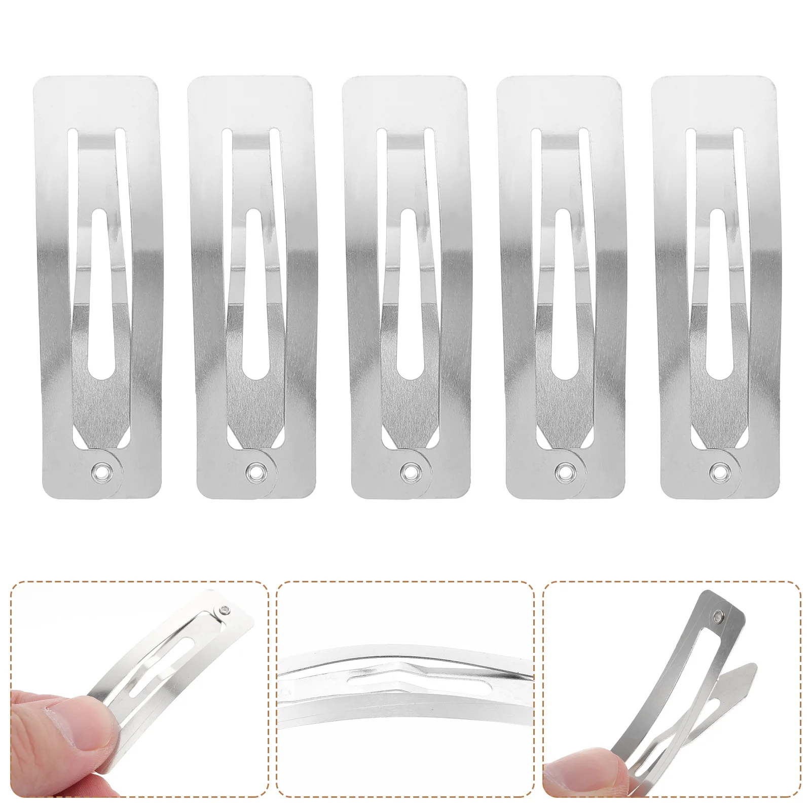 100Pcs Rectangular Snap Hair Clips Iron Hairpins Blank DIY Hair Barrette Accessories Handmade Hairpin Materials for Crafts Gifts
100Pcs Rectangular Snap Hair Clips Iron Hairpins Blank DIY Hair Barrette Accessories Handmade Hairpin Materials for Crafts Gifts