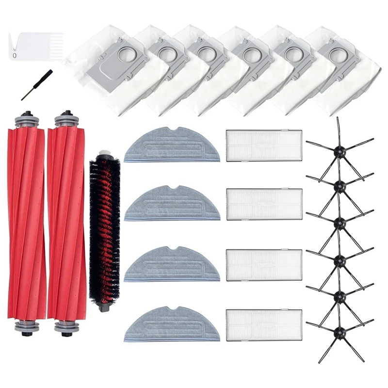 For Roborock S7 Maxv Ultra, S7 Pro Ultra Main Side Brush Hepa Filter Mop Cloth Dust Bags Vacuum Cleaner Accessories
For Roborock S7 Maxv Ultra, S7 Pro Ultra Main Side Brush Hepa Filter Mop Cloth Dust Bags Vacuum Cleaner Accessories