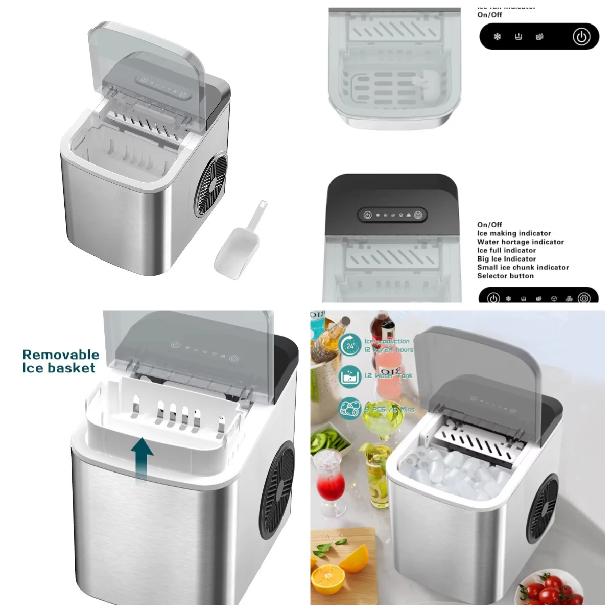 Portable Mini Electric Ice Maker Automatic Machine for Hotel Outdoor Use
Portable Mini Electric Ice Maker Automatic Machine for Hotel Outdoor Use