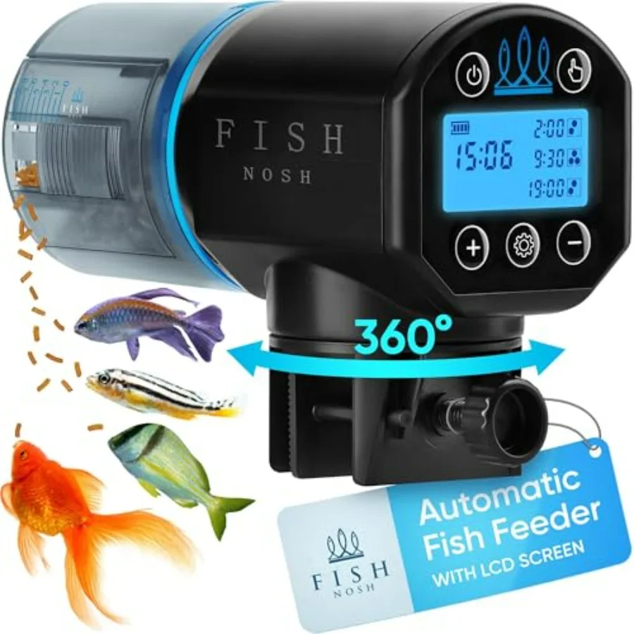 Automatic Fish Feeder for Aquarium - New Generation 2026, Auto Food Dispenser with Timer for Small Tank, Big Aquariums and Pond
Automatic Fish Feeder for Aquarium - New Generation 2026, Auto Food Dispenser with Timer for Small Tank, Big Aquariums and Pond