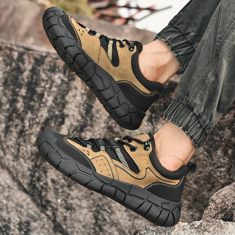 Outdoor Men's Spring Breathable Anti Slip Soft Soled Hiking Shoes Fashionable Men Comfortable Anti-collision Casual Sports Shoes
Outdoor Men's Spring Breathable Anti Slip Soft Soled Hiking Shoes Fashionable Men Comfortable Anti-collision Casual Sports Shoes