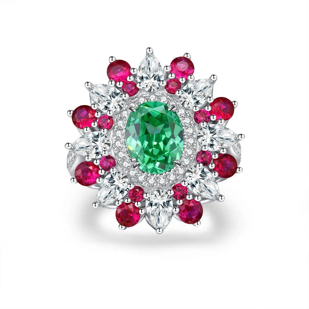 Fashion Versatile 925 Silver Flower Ring Women's European and American Jewelry Exaggerated Full Diamond Luxury Set
Fashion Versatile 925 Silver Flower Ring Women's European and American Jewelry Exaggerated Full Diamond Luxury Set