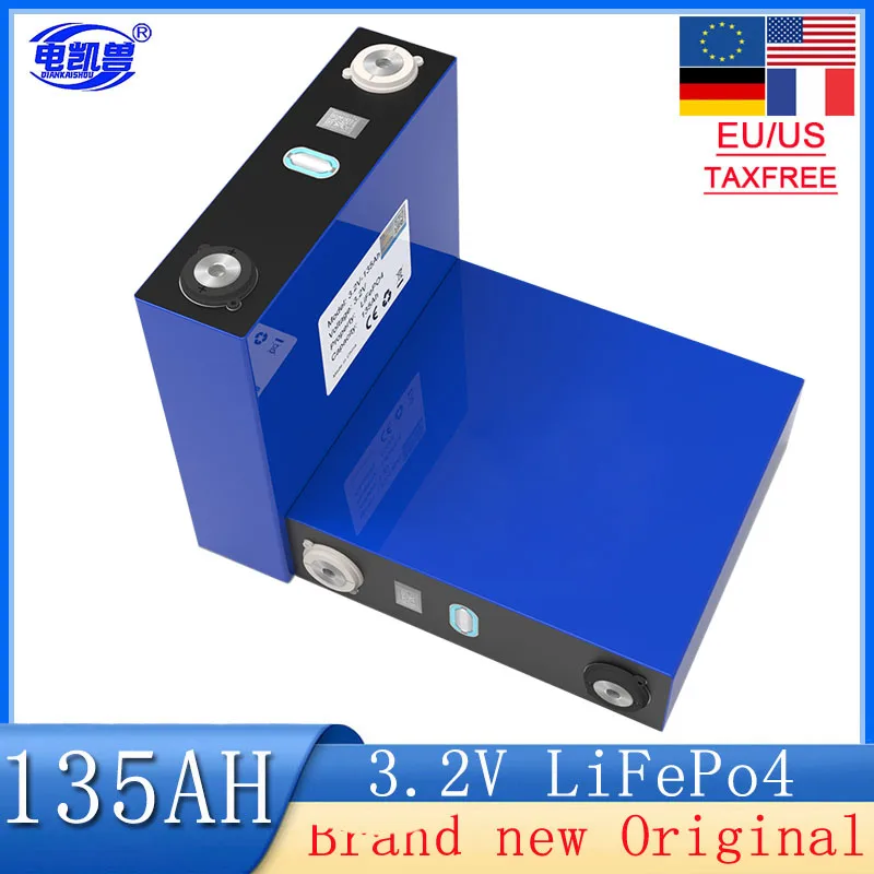 New original 3.2V 135Ah Lifepo4 3C DIY 12V 24V 48V large capacity RV golf cart truck rechargeable battery prismatic cell
New original 3.2V 135Ah Lifepo4 3C DIY 12V 24V 48V large capacity RV golf cart truck rechargeable battery prismatic cell