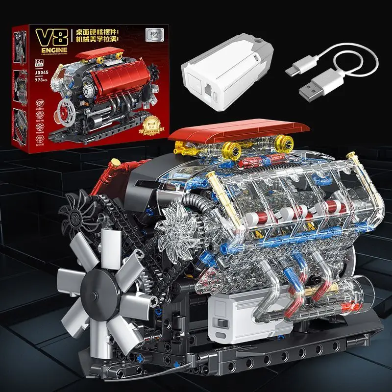 773PCS MOC Sports Car Simulation V8 Engine Electric Building Block Model Puzzle Assembly Desktop Ornament Kid STEM Bricks Gift
773PCS MOC Sports Car Simulation V8 Engine Electric Building Block Model Puzzle Assembly Desktop Ornament Kid STEM Bricks Gift