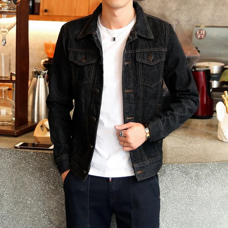 2024 Spring Fashion Mens Denim Jackets Slim Fit Mens Jeans Jacket Cotton Outwear Coat Long Sleeve Hole Male Clothing
2024 Spring Fashion Mens Denim Jackets Slim Fit Mens Jeans Jacket Cotton Outwear Coat Long Sleeve Hole Male Clothing