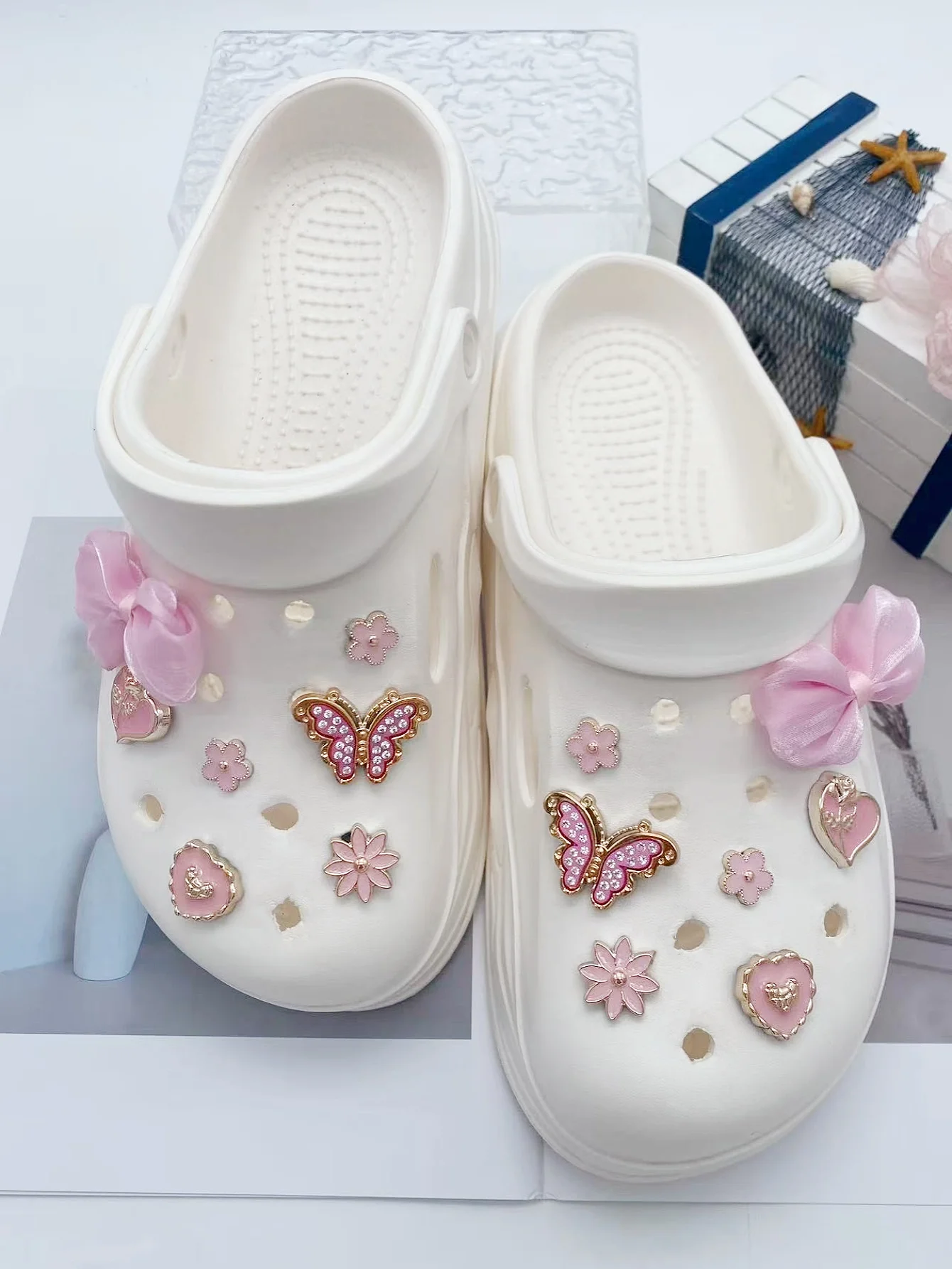 14 розовых бантов, пряжка для обуви с золотыми и розовыми цветами, украшения своими руками, многофункциональные аксессуары для зажимов для обуви для женских сандалий, слипоны
14 розовых бантов, пряжка для обуви с золотыми и розовыми цветами, украшения своими руками, многофункциональные аксессуары для зажимов для обуви для женских сандалий, слипоны