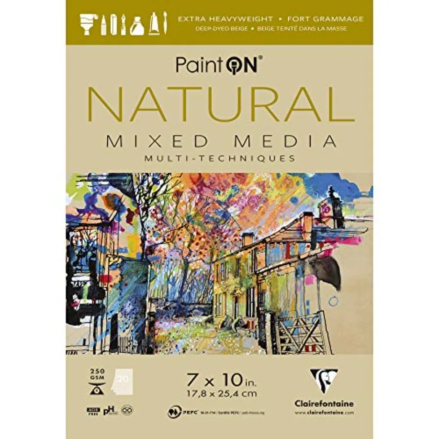 Ref 5484C - Pat'ON Mied Media Glued Pad 20 Sheets - 1.8 25.4cm ( ), 250gsm Heavyweight Paper, Acid Free (USA Version
Ref 5484C - Pat'ON Mied Media Glued Pad 20 Sheets - 1.8 25.4cm ( ), 250gsm Heavyweight Paper, Acid Free (USA Version