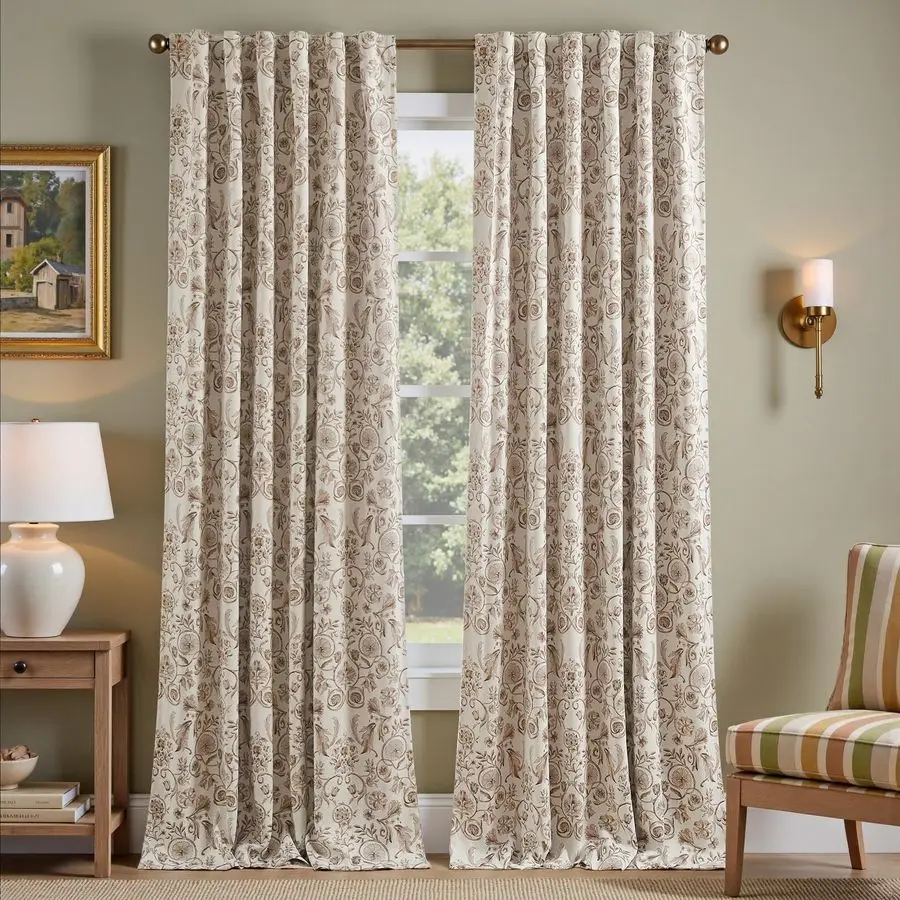 Floral Blackout Curtains for Bedroom Living Room 96 Inches Length Farmhouse Curtains Room Darkening Vintage Drapes Traditional R
Floral Blackout Curtains for Bedroom Living Room 96 Inches Length Farmhouse Curtains Room Darkening Vintage Drapes Traditional R