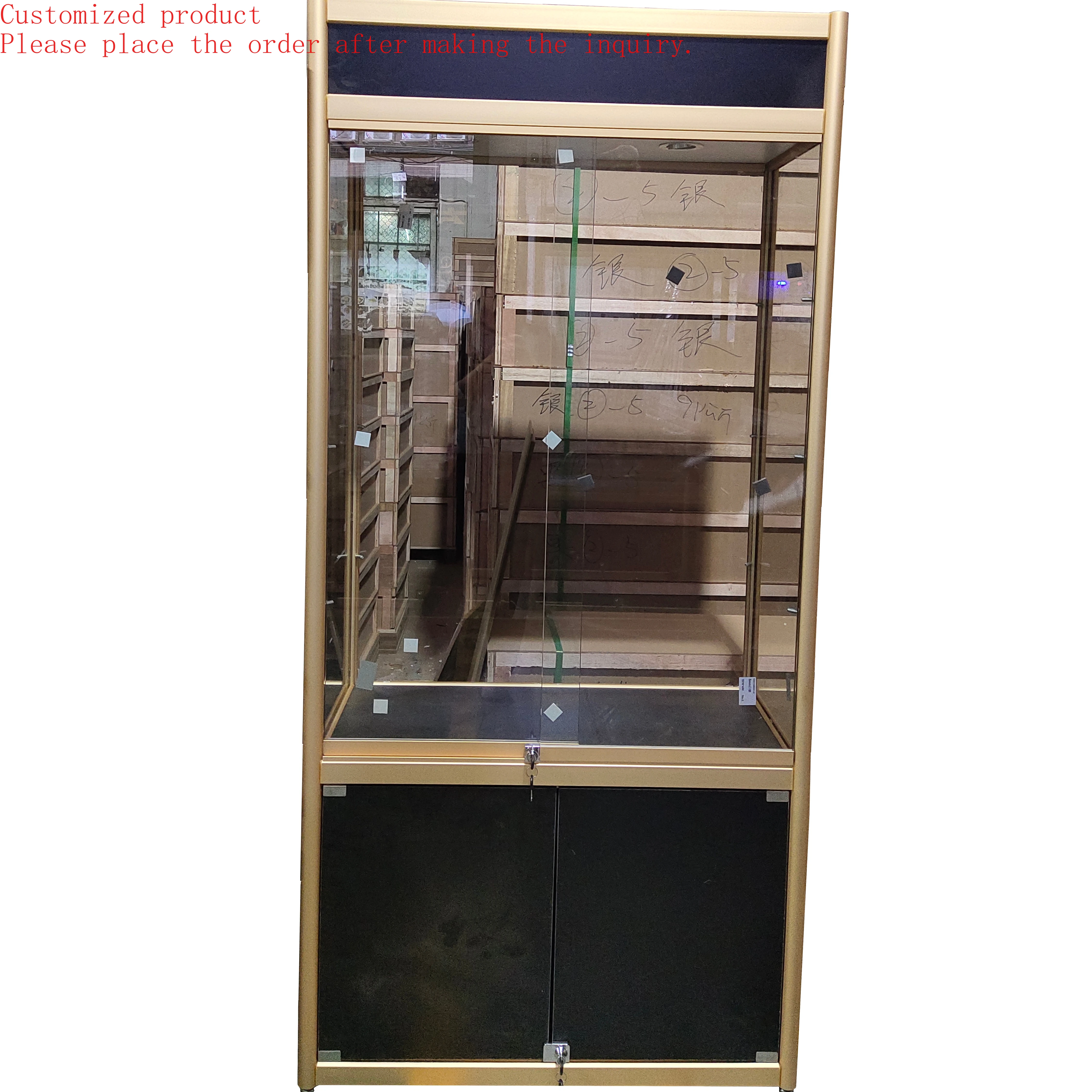 Custom.Tall Glass Jewelry Display Cabinet Display showcase with Lock for Sale
Custom.Tall Glass Jewelry Display Cabinet Display showcase with Lock for Sale