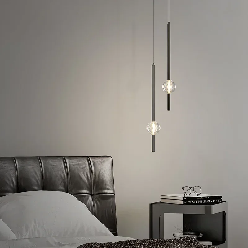 Crystal Suspension Pendant Lights Modern Lustre Vertical Hanging Lamp for Bedroom Dining Room Chandelier
Crystal Suspension Pendant Lights Modern Lustre Vertical Hanging Lamp for Bedroom Dining Room Chandelier