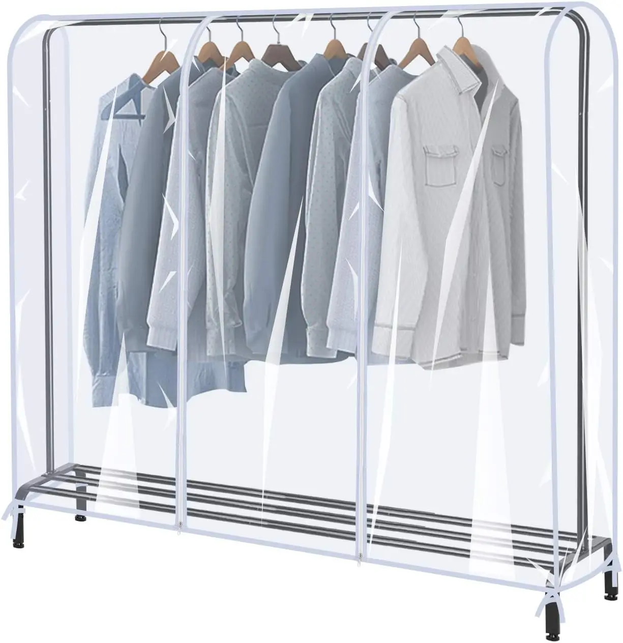 4Ft Clear PEVA Garment Rack Cover, Dustproof Waterproof Transparent Clothing Protection
4Ft Clear PEVA Garment Rack Cover, Dustproof Waterproof Transparent Clothing Protection