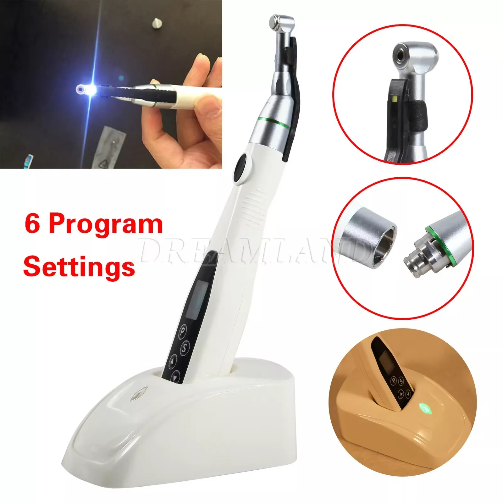Dental Wireless Cordless Reciprocating LED Endo Motor 16:1 Root Canal Micromotor
Dental Wireless Cordless Reciprocating LED Endo Motor 16:1 Root Canal Micromotor