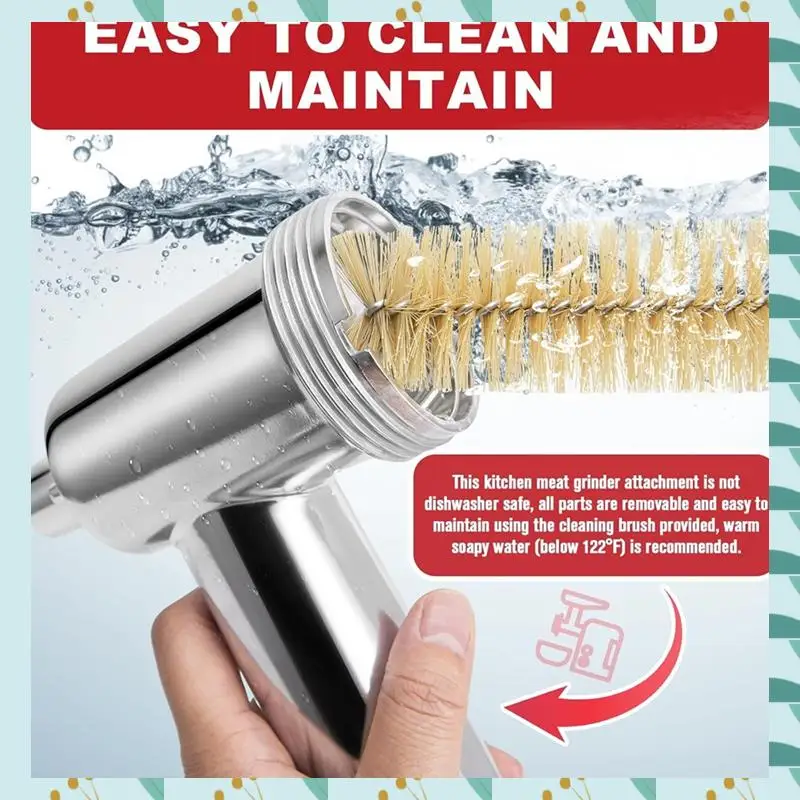 A71P Meat Grinder Attachment For Kitchenaid Stand Mixer Stainless Steel Meat Grinder Accessory Knife Net Blade Combination
A71P Meat Grinder Attachment For Kitchenaid Stand Mixer Stainless Steel Meat Grinder Accessory Knife Net Blade Combination