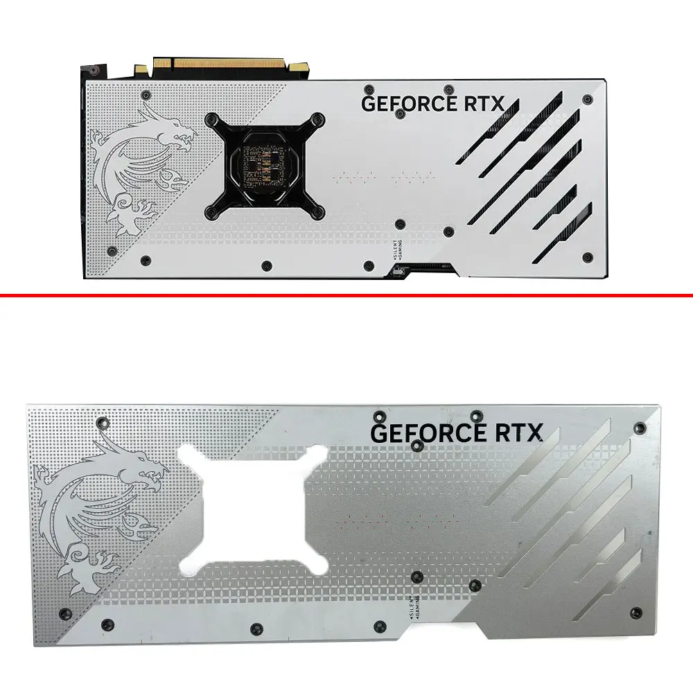 Graphics card backplate For MSI GeForce RTX 4070 Ti GAMING X TRIO WHITE 12G backplate
Graphics card backplate For MSI GeForce RTX 4070 Ti GAMING X TRIO WHITE 12G backplate