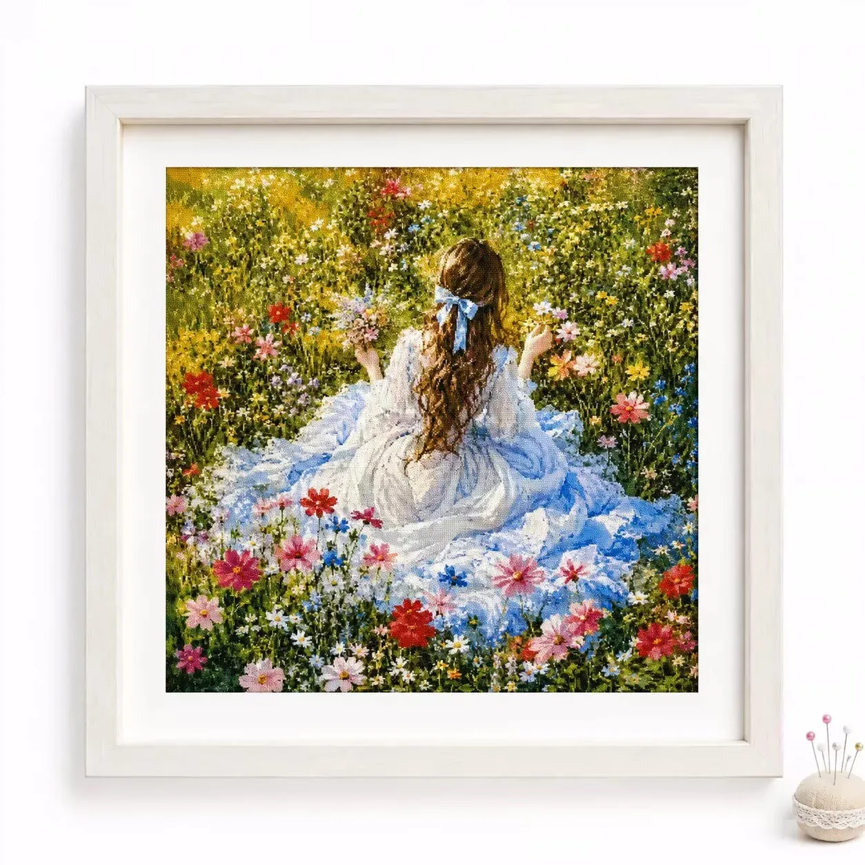 ZZ8671- Girl in the Flowers 14CT 16CT 18CT Stamped Canvas Cross Stitch DIY Set Needlework Embroidery 133 Colors
ZZ8671- Girl in the Flowers 14CT 16CT 18CT Stamped Canvas Cross Stitch DIY Set Needlework Embroidery 133 Colors