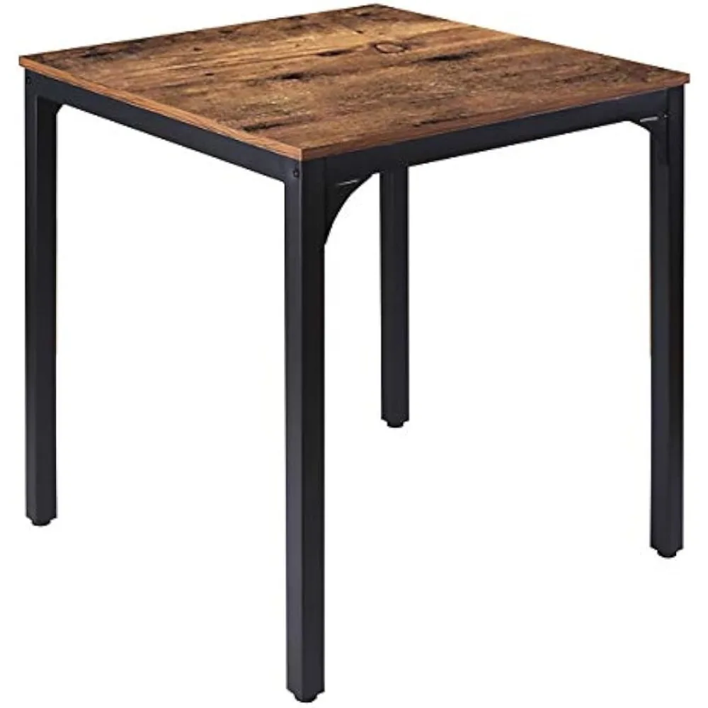 Square Industrial Kitchen Dining Table, Desk for Small Spaces with Stable Metal Sturdy Construction
Square Industrial Kitchen Dining Table, Desk for Small Spaces with Stable Metal Sturdy Construction