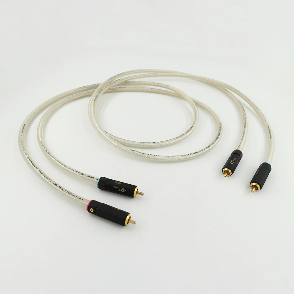 Pair XLO Silver Plated Digital Audio Cable HIFI Digital Coaxical Cable 75Ohm digital Cable DAC Decoder Audio Cable
Pair XLO Silver Plated Digital Audio Cable HIFI Digital Coaxical Cable 75Ohm digital Cable DAC Decoder Audio Cable