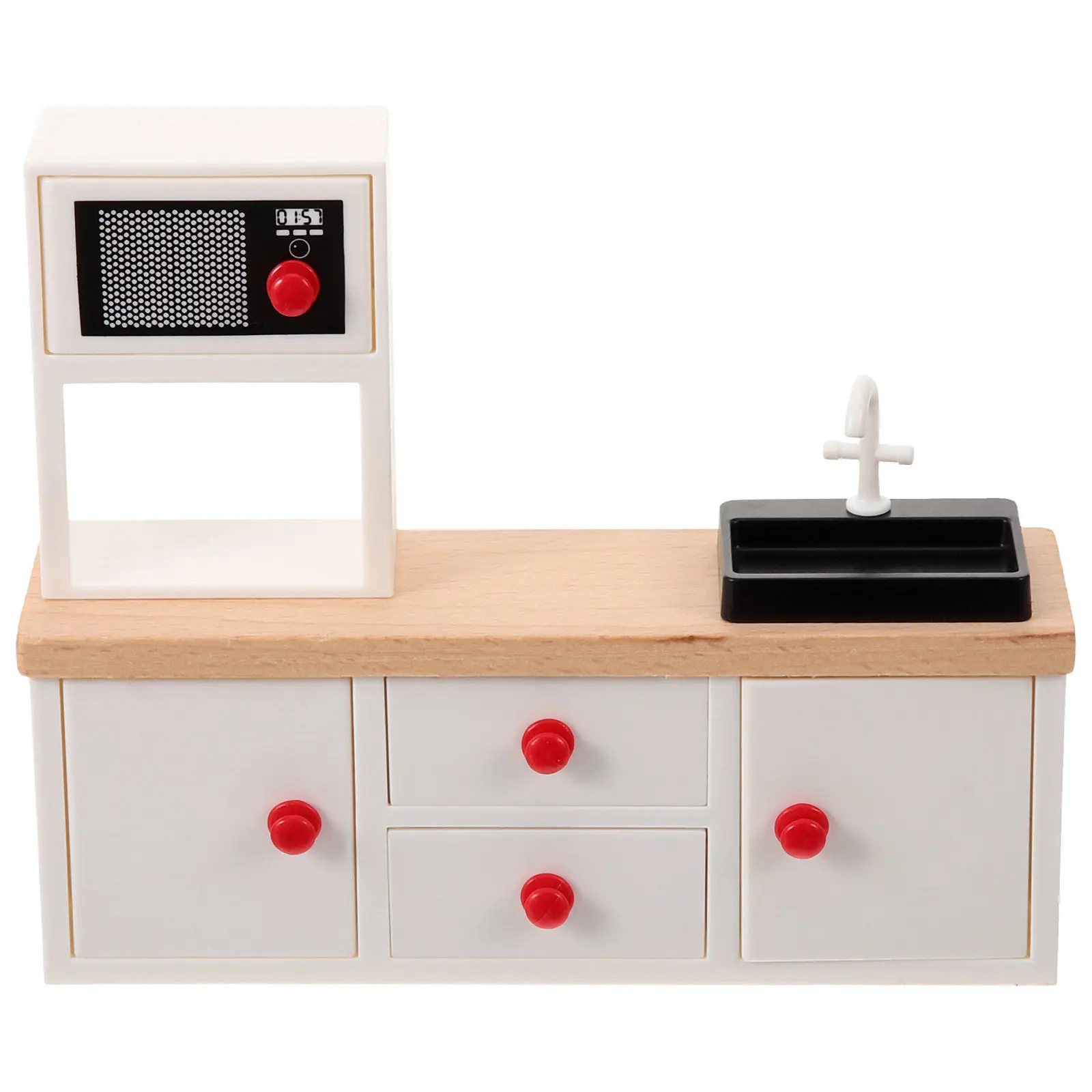 Miniature Wooden Cabinet with Sink 1:12 Scale Realistic Kitchen Sink Counter for Dollhouse Decor Mini House Ornament Micro
Miniature Wooden Cabinet with Sink 1:12 Scale Realistic Kitchen Sink Counter for Dollhouse Decor Mini House Ornament Micro