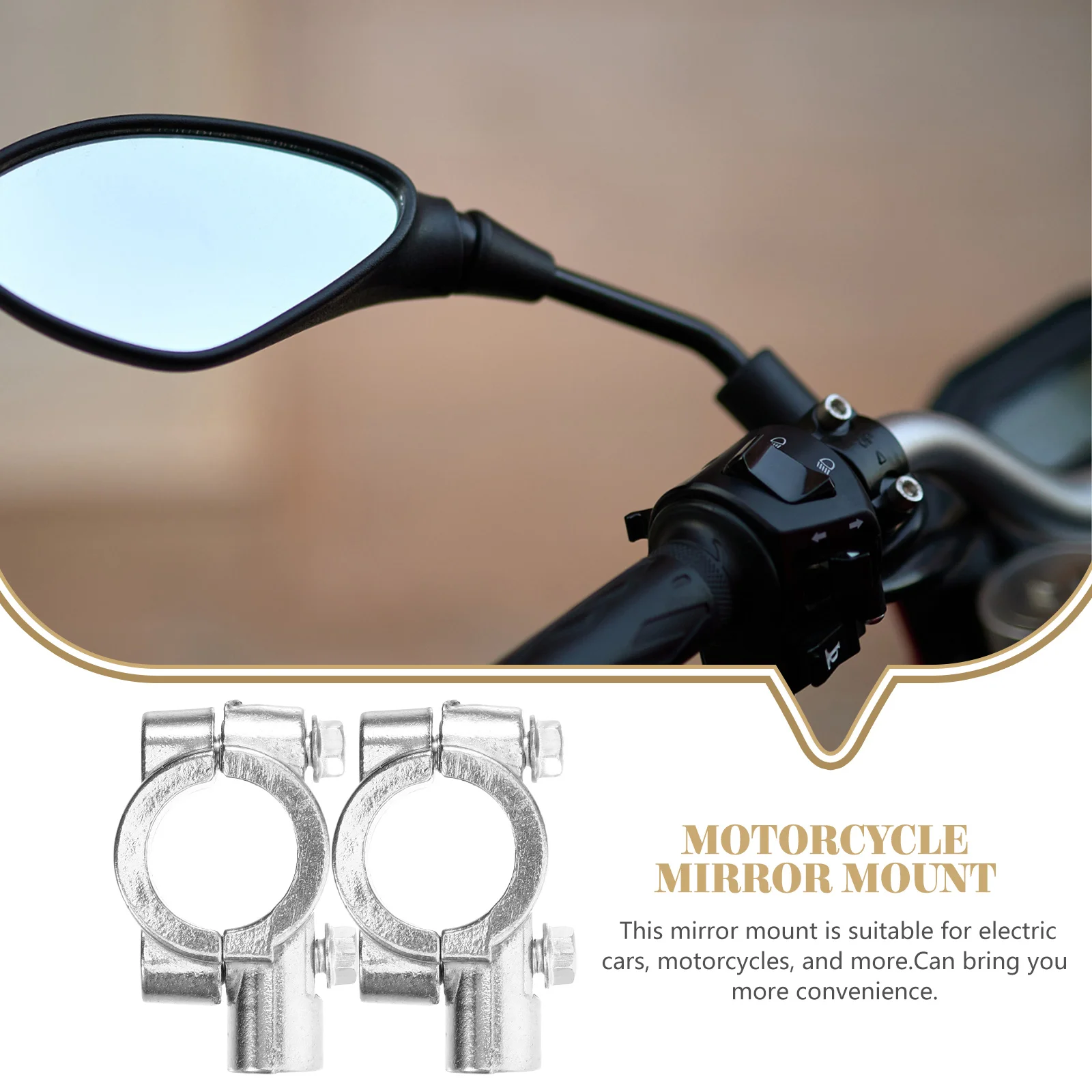 2pcs Motorcycle Mounts Metal Handlebar Bracket for Motorbike Enhanced Visibility Rearview Mirror Accessories for Electric
2pcs Motorcycle Mounts Metal Handlebar Bracket for Motorbike Enhanced Visibility Rearview Mirror Accessories for Electric