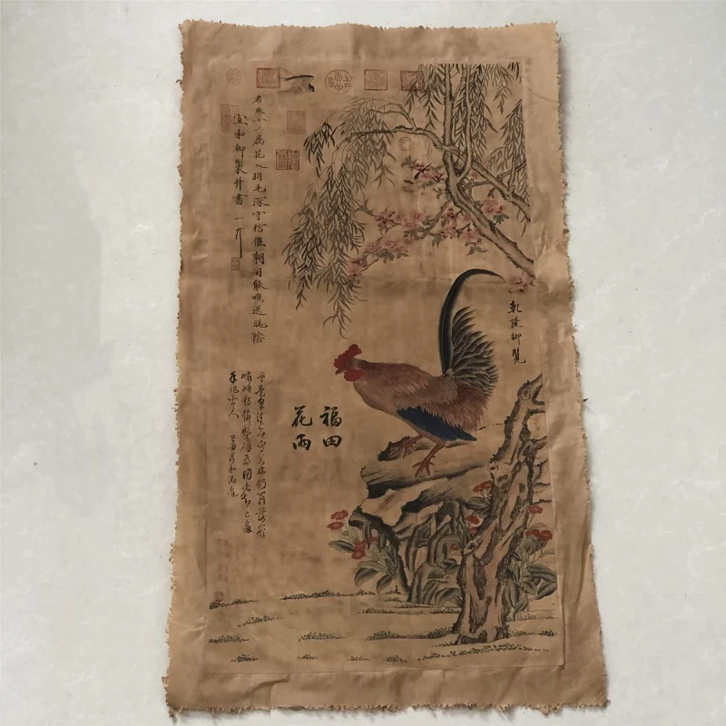 Retro Large Rooster Calligraphy Painting Chinese Flower & Bird Scroll Art Hanging Wall Decor Vintage Style Collection Decoration
Retro Large Rooster Calligraphy Painting Chinese Flower & Bird Scroll Art Hanging Wall Decor Vintage Style Collection Decoration