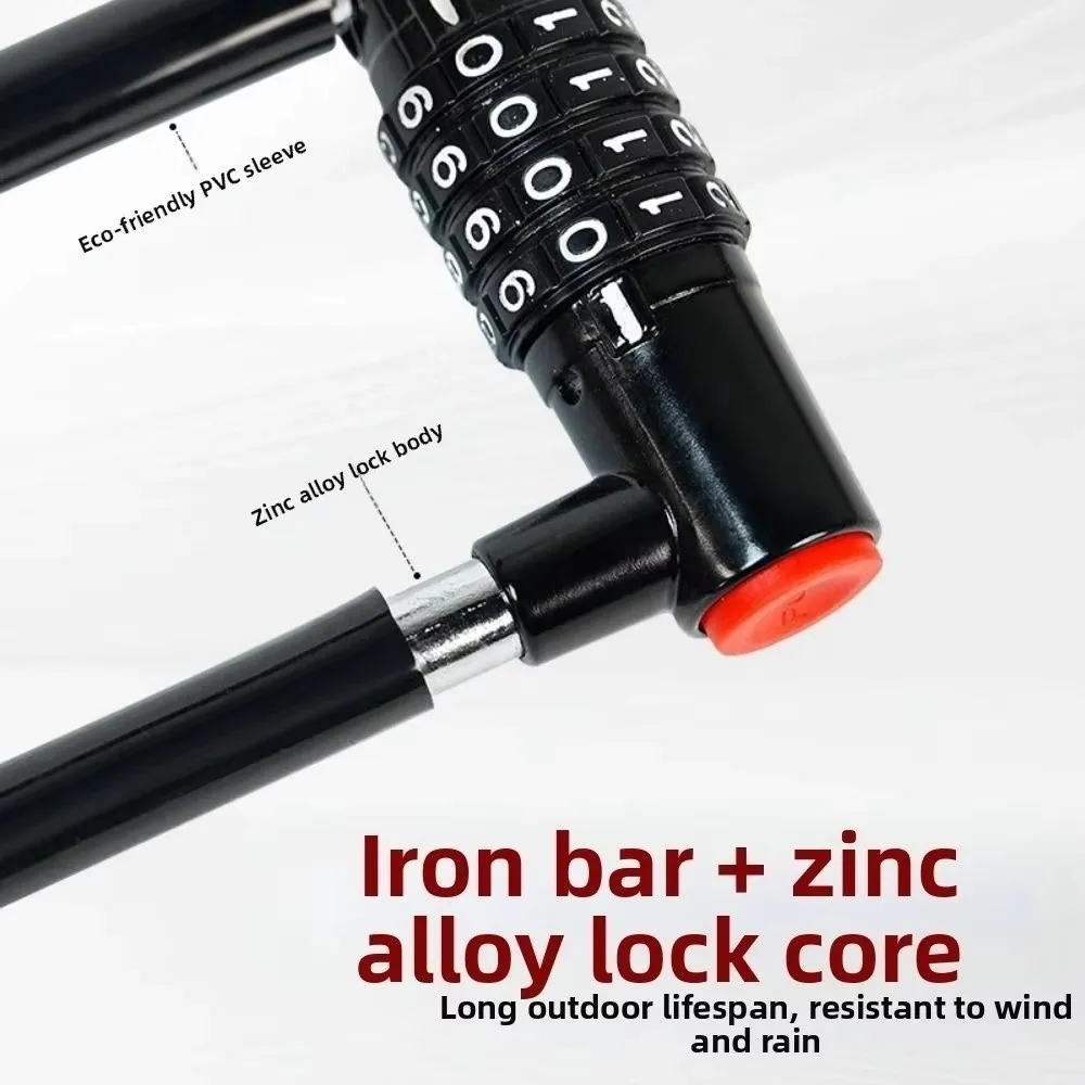 Durable 4-digit Code Password Lock Zinc Alloy Waterproof Combination Lock Rust-proof U-shaped Lock Bicycle Motorcycle
Durable 4-digit Code Password Lock Zinc Alloy Waterproof Combination Lock Rust-proof U-shaped Lock Bicycle Motorcycle