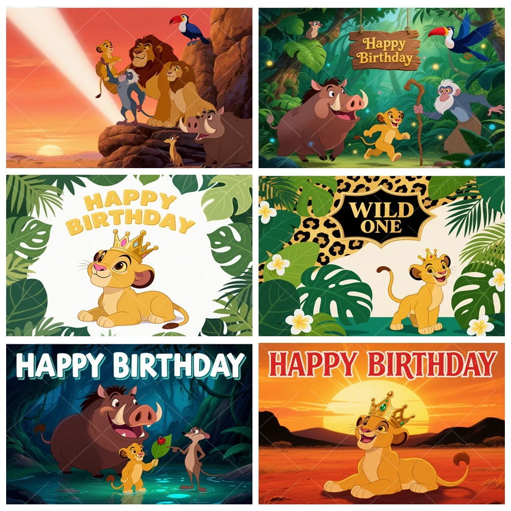 Lion King Simba Baby 1st Birthday Photography Background orest Kids Birthday Party Photo Backdrop Baby Shower Banner Poster 
Lion King Simba Baby 1st Birthday Photography Background orest Kids Birthday Party Photo Backdrop Baby Shower Banner Poster