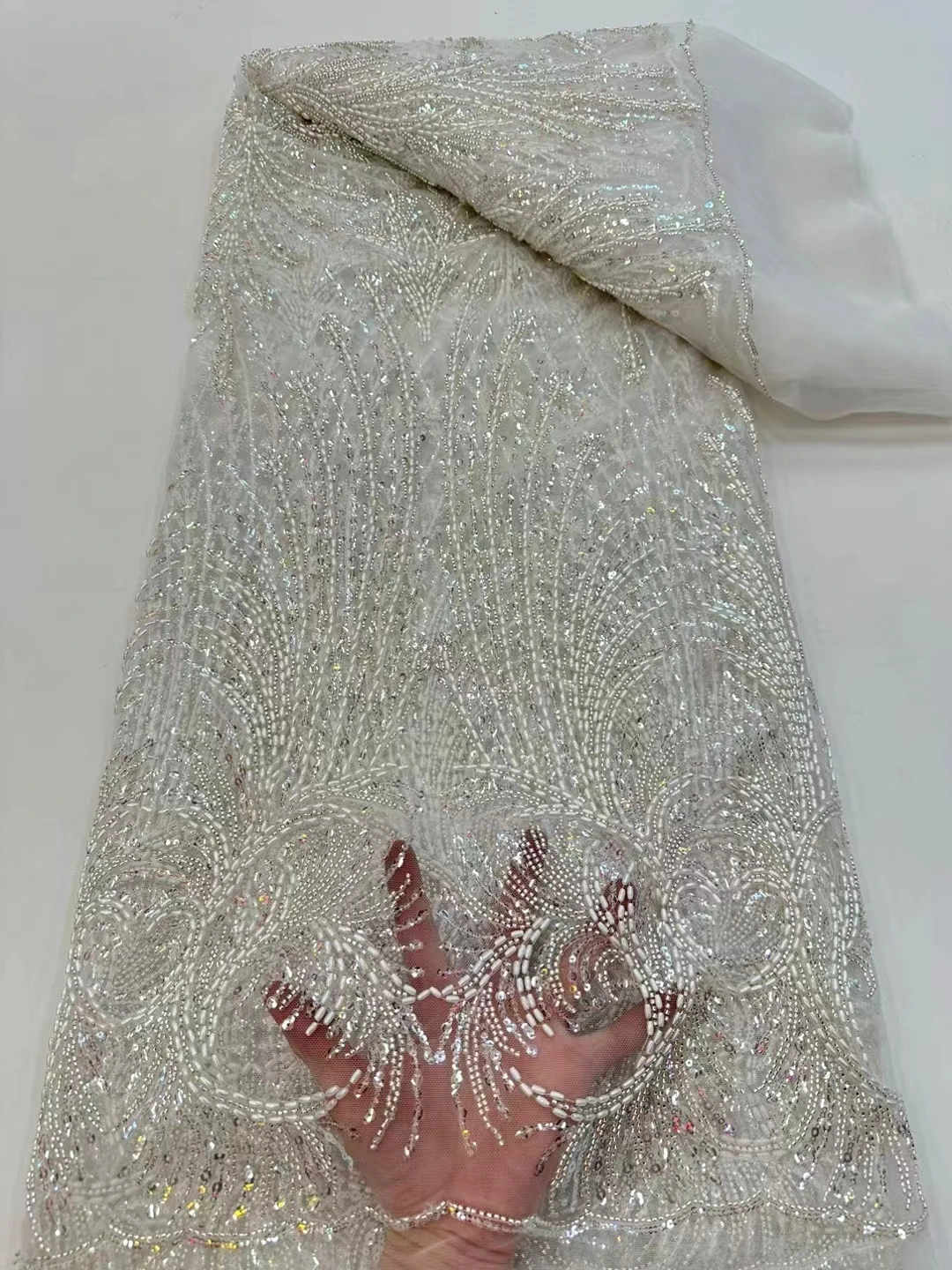 2023 Exquisite Heavy Industries Bead Tube Sequin Lace Embroidery, Custom Bead Tube Embroidery Evening Gown Fabric/5yards
2023 Exquisite Heavy Industries Bead Tube Sequin Lace Embroidery, Custom Bead Tube Embroidery Evening Gown Fabric/5yards