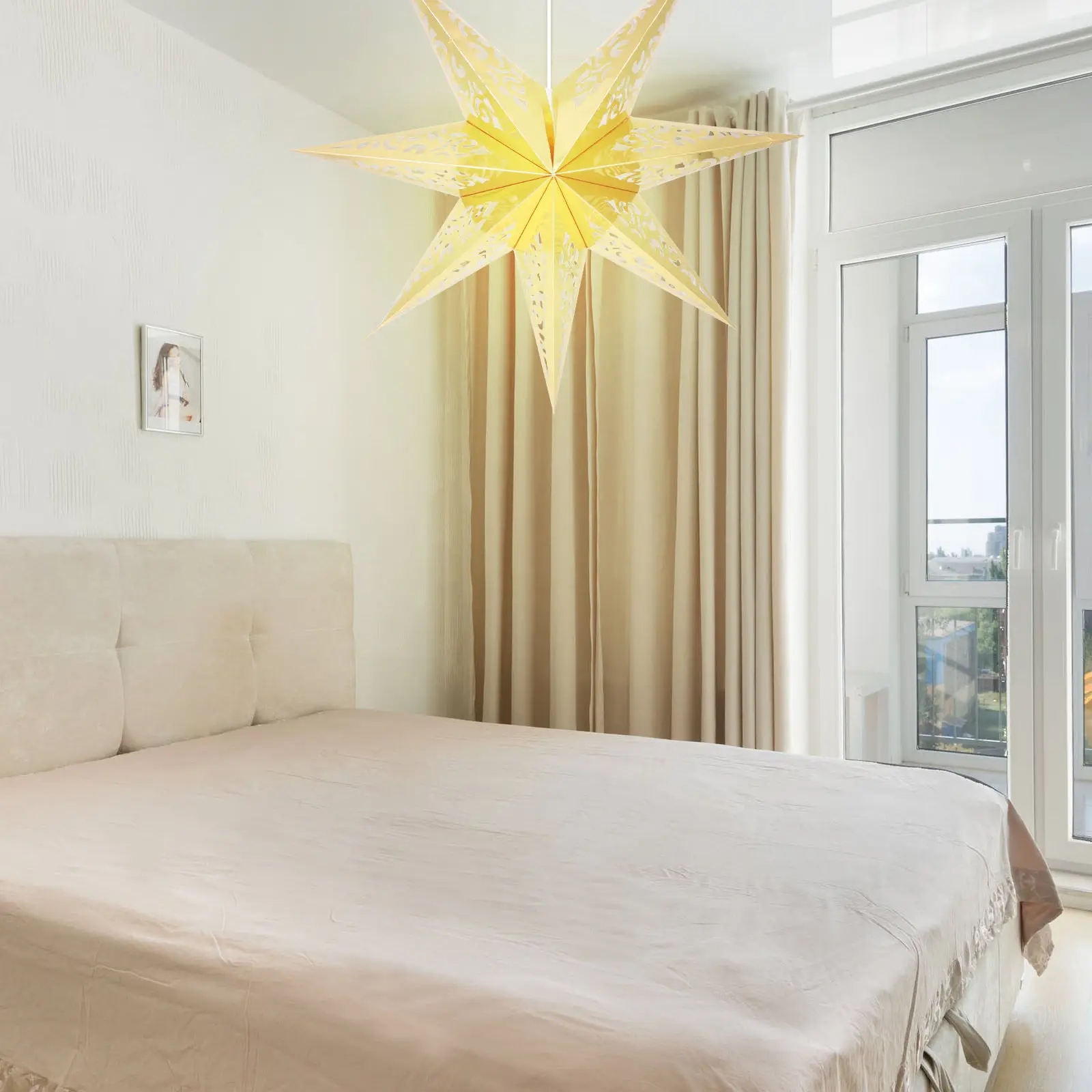 2Pcs Seven-Point Star Lampshade Paper Decorative Light Cover Golden Xmas Party Home Lamp Decor Ceiling Light Cover
2Pcs Seven-Point Star Lampshade Paper Decorative Light Cover Golden Xmas Party Home Lamp Decor Ceiling Light Cover