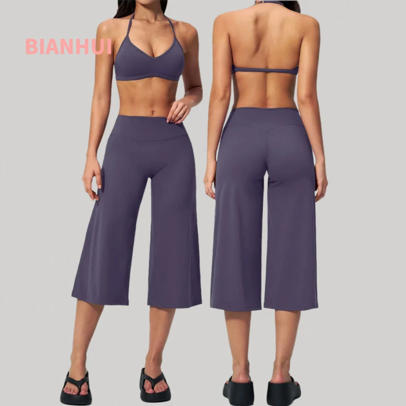 2 Pieces Yoga Set Sexy Outfits Capri Pants Suit Halter Bra Gym Suits Athletic Wear Mid-length Pants Workout Sets Yoga Outfit
2 Pieces Yoga Set Sexy Outfits Capri Pants Suit Halter Bra Gym Suits Athletic Wear Mid-length Pants Workout Sets Yoga Outfit