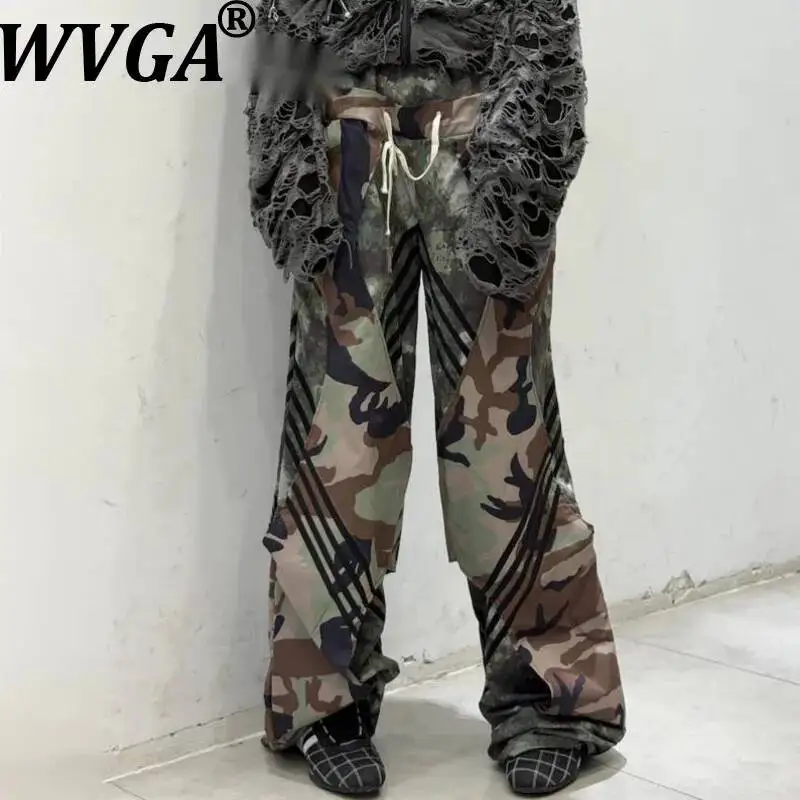 WVGA Spring New Men's American Style Camouflage Twisted Fake Two-piece Spliced Wide-leg Pants Niche Loose Casual Trousers W24992
WVGA Spring New Men's American Style Camouflage Twisted Fake Two-piece Spliced Wide-leg Pants Niche Loose Casual Trousers W24992