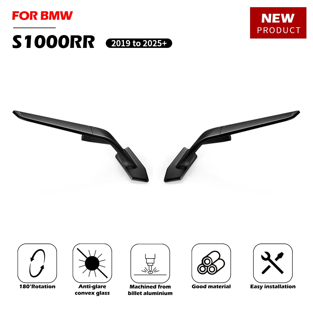 JTN S1000RR Stealth Winglets Mirror Motorcycle To Rotate Adjustable Mirrors Kits Rearview For BMW S 1000 RR 2019-2024
JTN S1000RR Stealth Winglets Mirror Motorcycle To Rotate Adjustable Mirrors Kits Rearview For BMW S 1000 RR 2019-2024