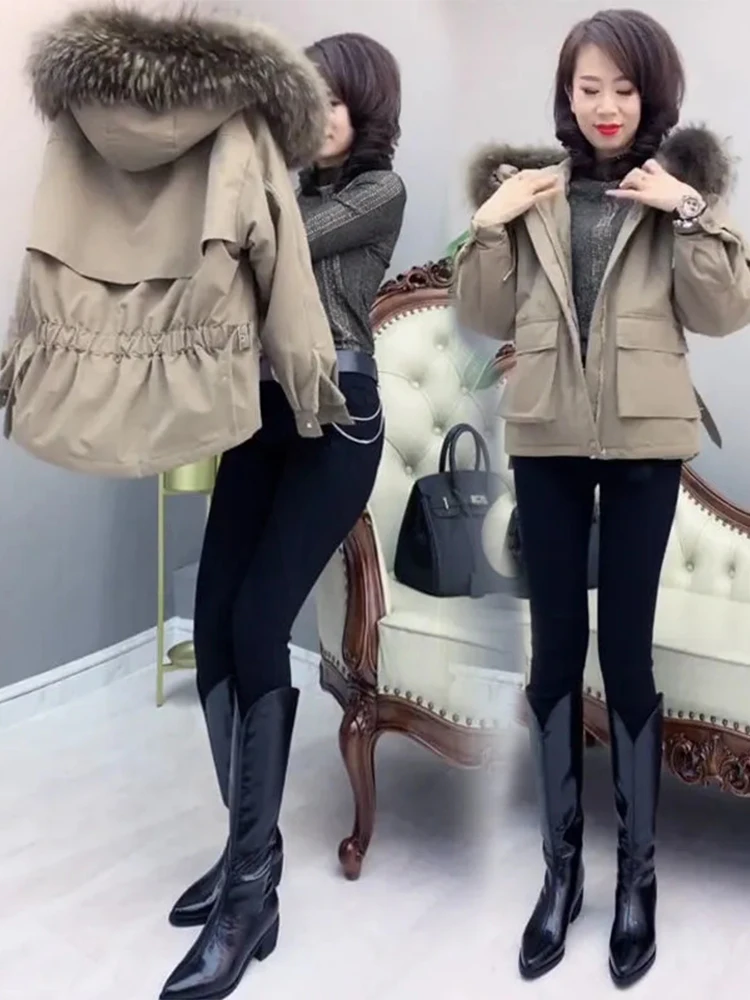 Women's Thickened Cotton Jacket Parka Style with Fleece Autumn Winter New Arrival Korean Style Loose Fit Coat
Women's Thickened Cotton Jacket Parka Style with Fleece Autumn Winter New Arrival Korean Style Loose Fit Coat